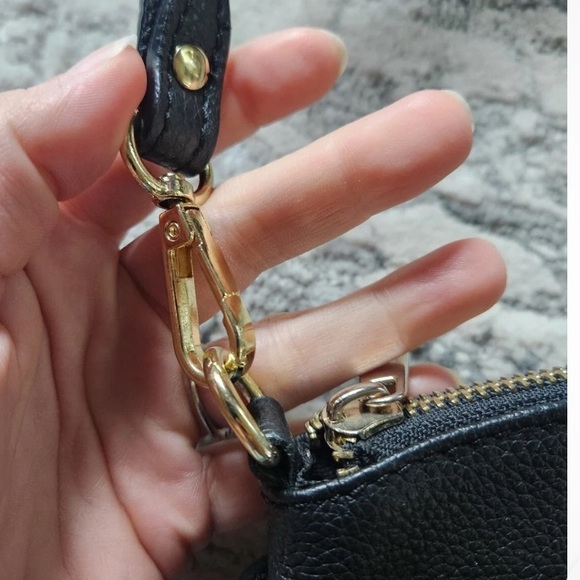 Divina Firenze black pebbled leather bag made in Italy excellent condition - Picture 4 of 11